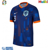 Nizozemska Matthijs de Ligt #3 Gostujuci Dres EP 2024 Kratak Rukav